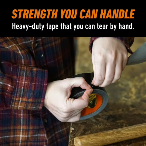 Gorilla 30 yard Black Tough Duct Tape Single Rroll, Pack of 1