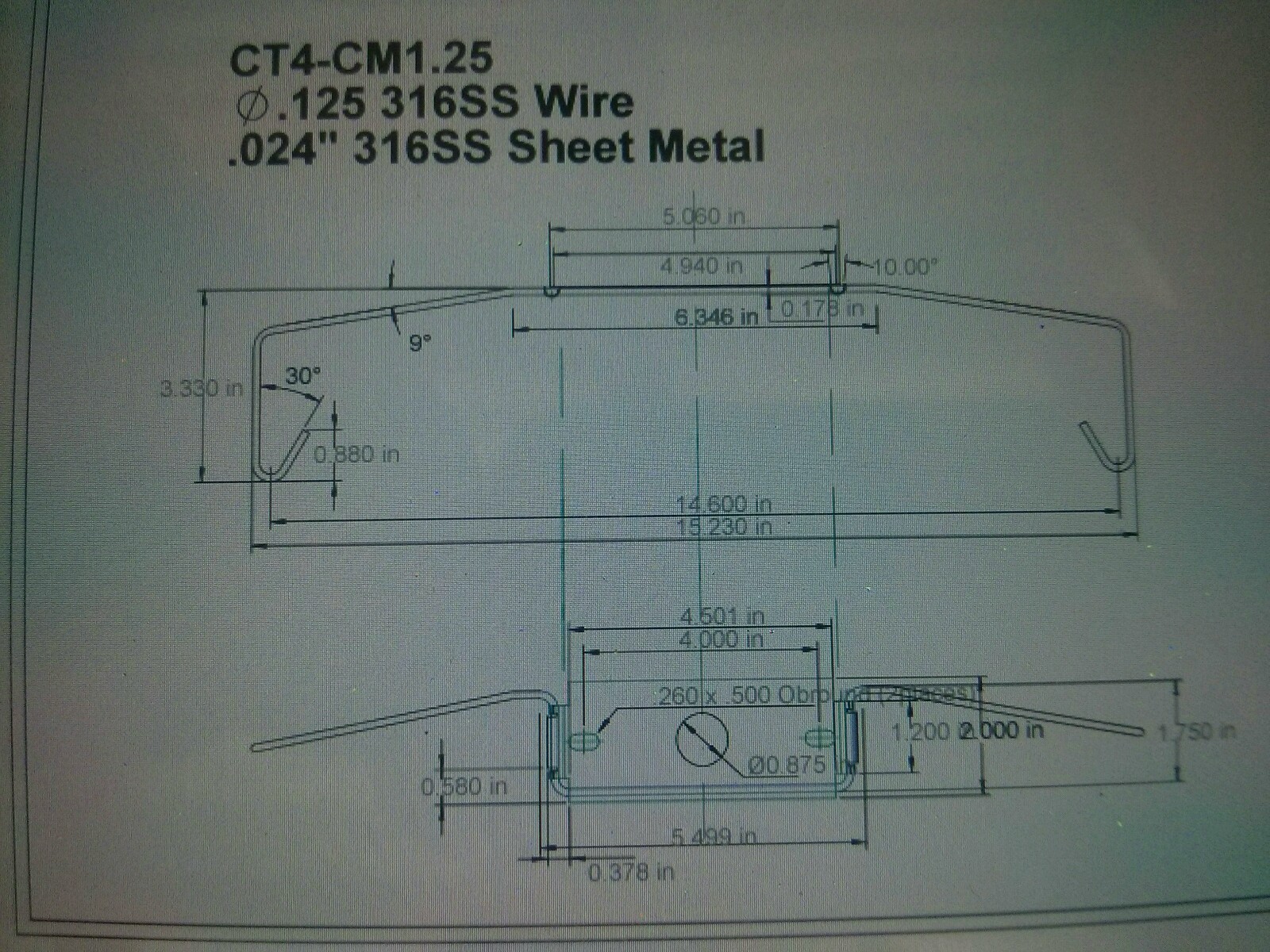 (20) SLP Lighting CT4-CM1.25 Citadel 4 Mounting Bracket 316 Stainless Steel