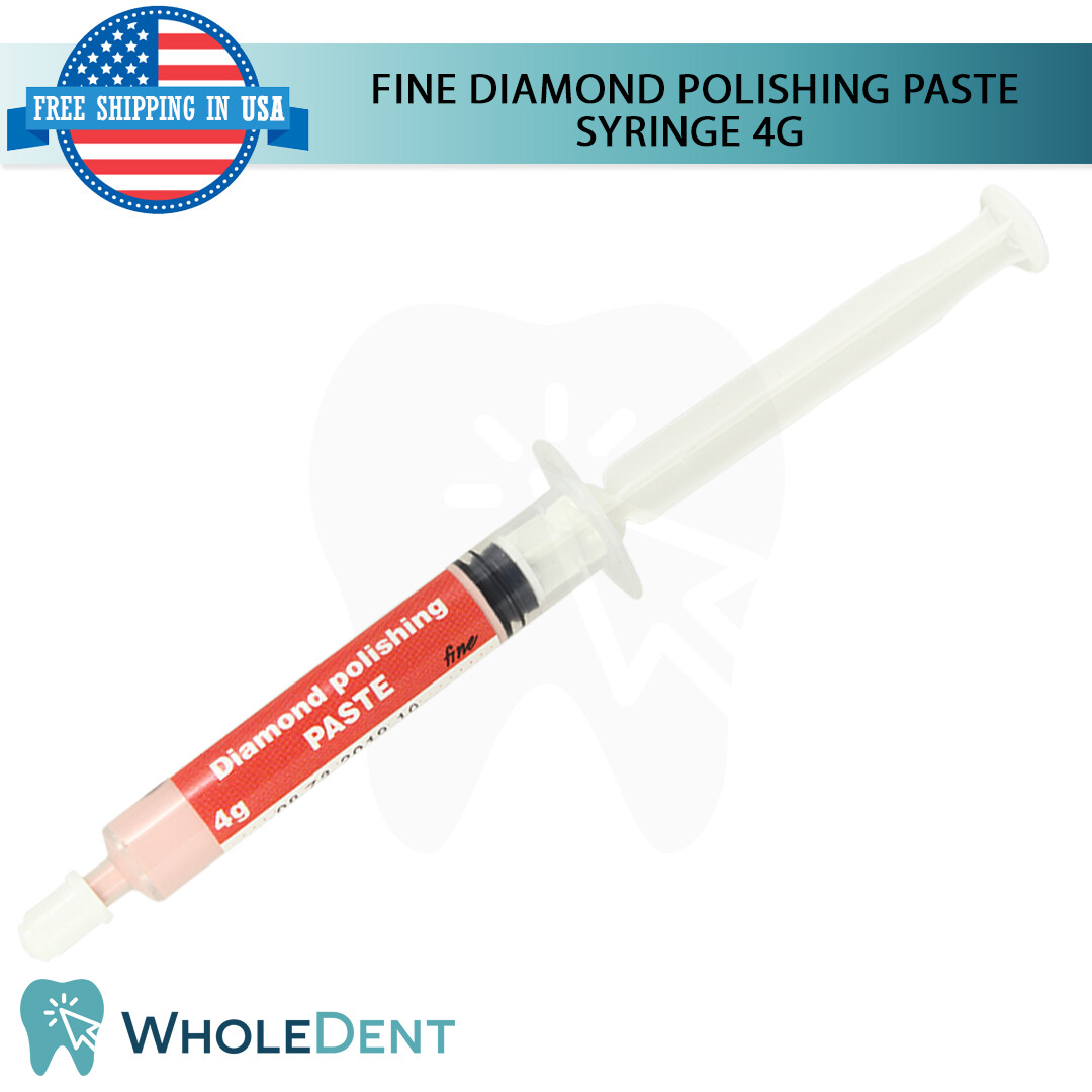 Fine Diamond Polishing Paste Dental Composite Ceramic Porcelain Syringe 4g