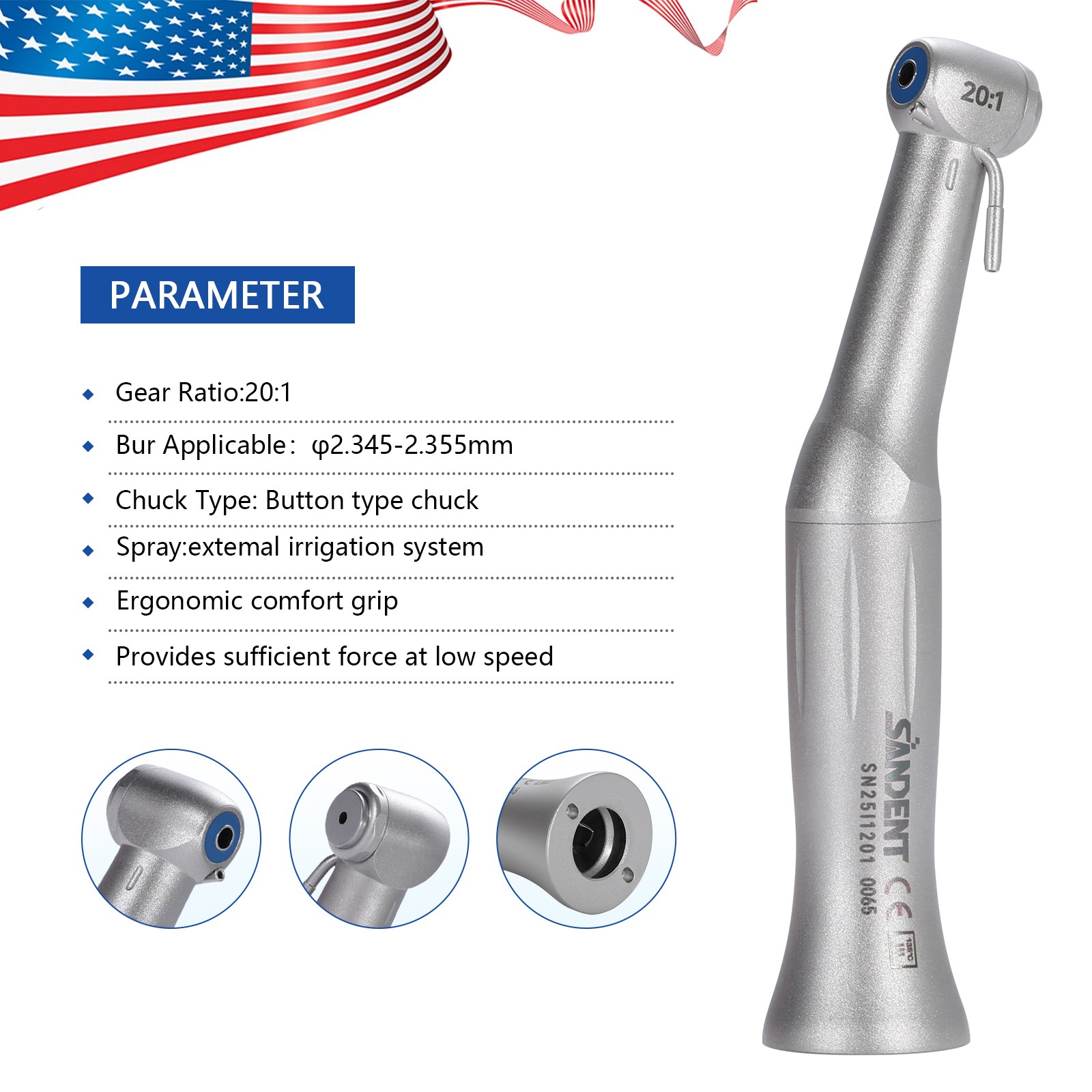 Woodpecker Dental LCD Endo Apex Locator Endodontic Root Canal Finder Measure ty