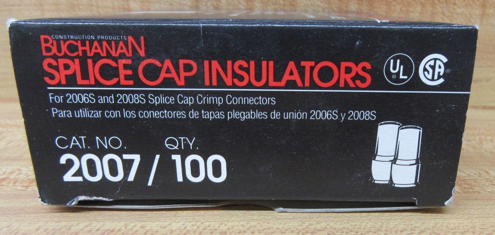 Buchanan 2007 Splice Cap Insulator (Pack of 100)