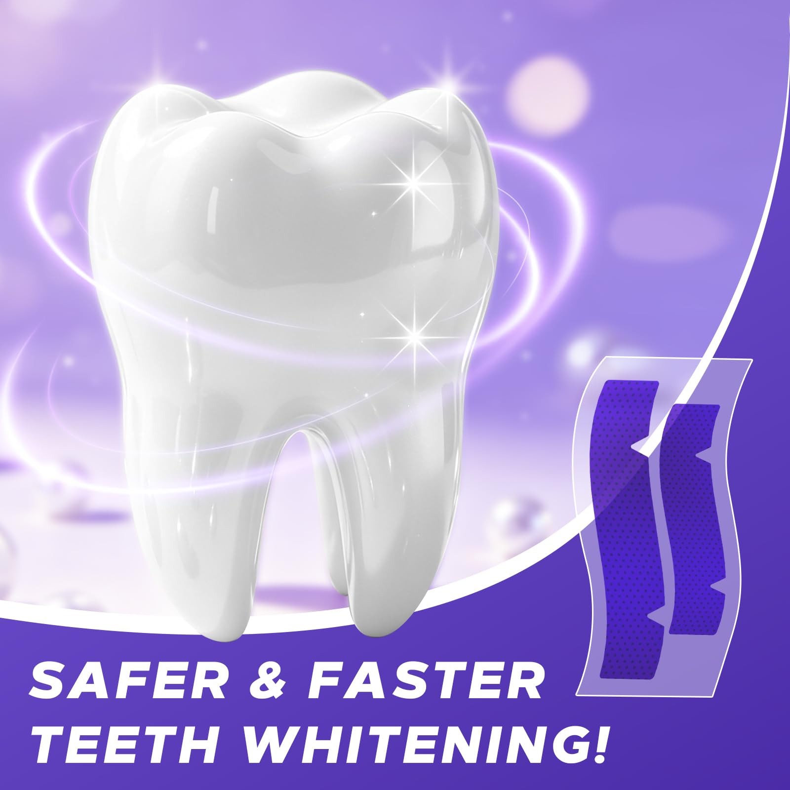 Purple Teeth Whitening Strips 28 Count – 14 Days 1 (Pack of 28),