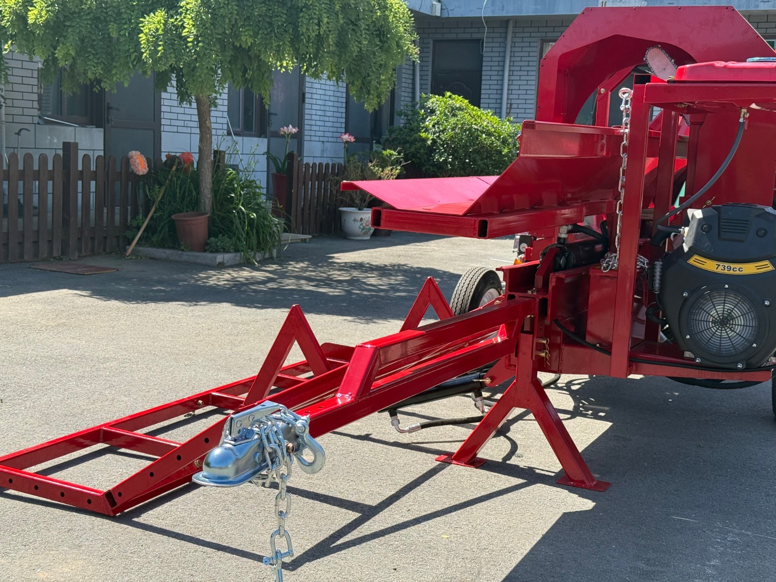 27T Hydraulic Firewood Processor with 739cc RATO Engine Log Lifter&118″ Conveyor