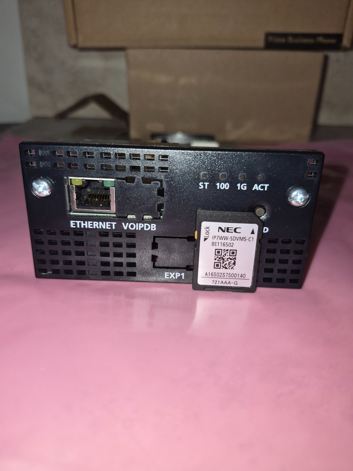 NEC BE116496 SL2100 CPU Main Processor W/ BE116502 InMail SD Card