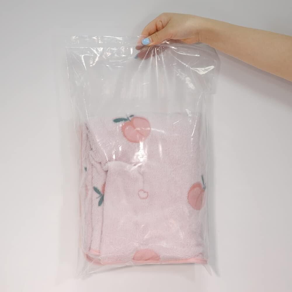 100 Pack 6×15 Inch Clear Reclosable Zipper Bag Plastic Poly Zip Lock Bags 2Mil