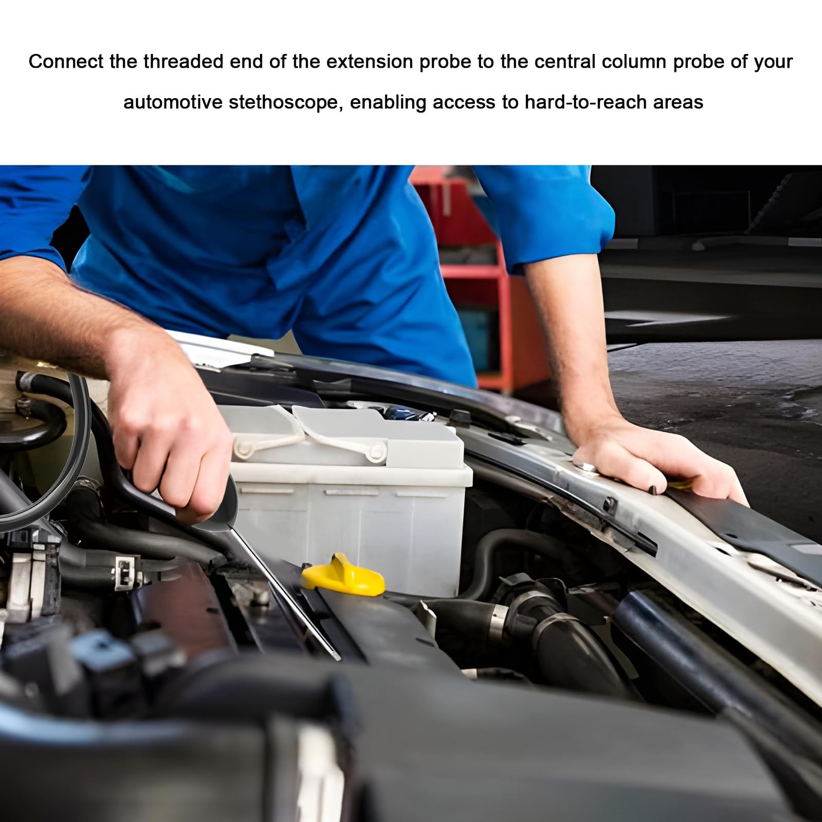 Car Mechanic Stethoscope, Auto Cylinder Noise Diagnostic Tool with Extended P…
