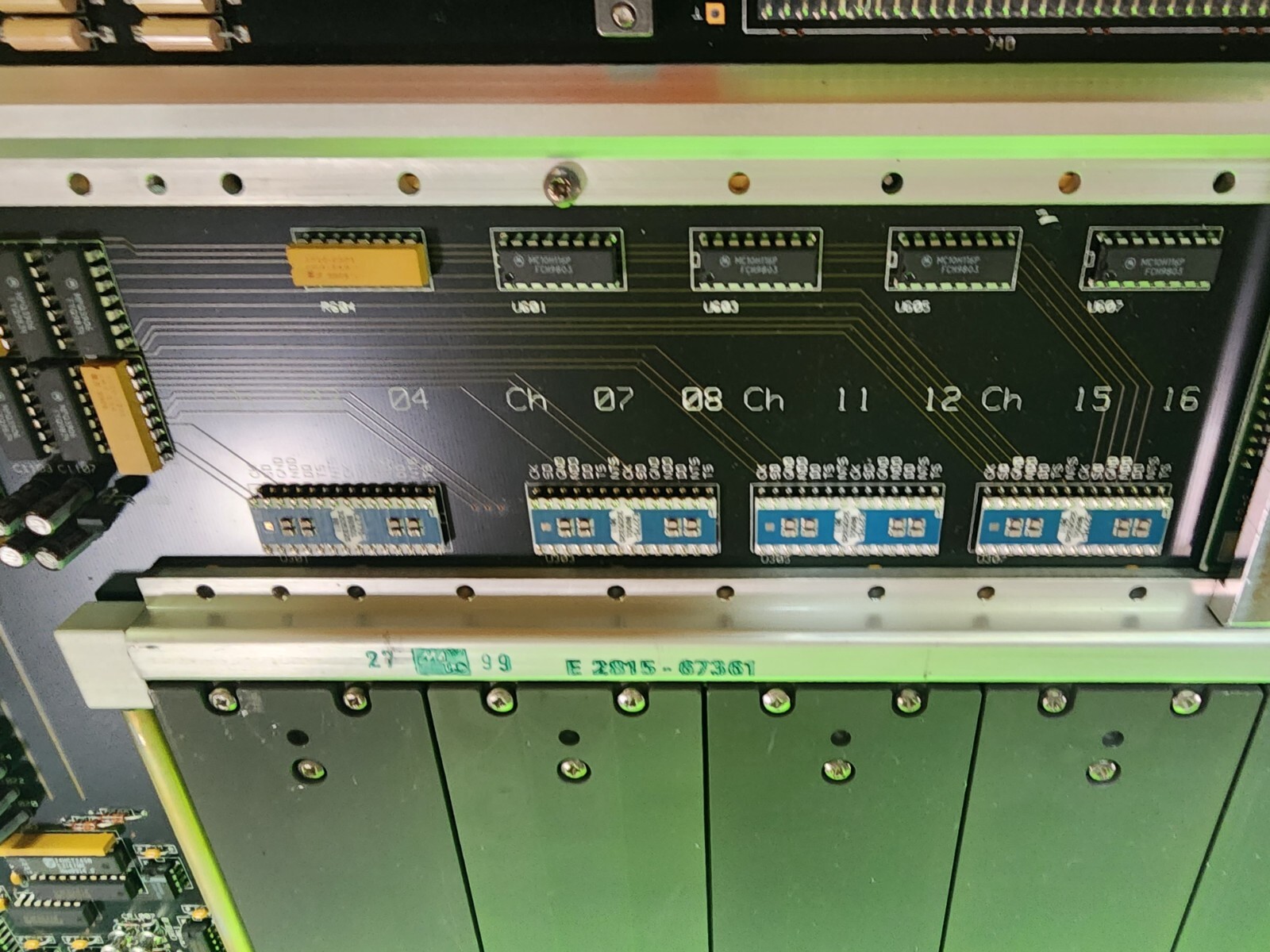 HP/ Agilent 83000 E2770-66501P PCB Board- With 8each – 8mb Modules E2778- 86502