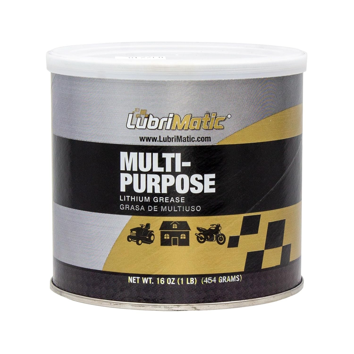 LubriMatic Multi-Purpose Grease 1 lb Lithium Wheel Bearing Amber 1 Pound