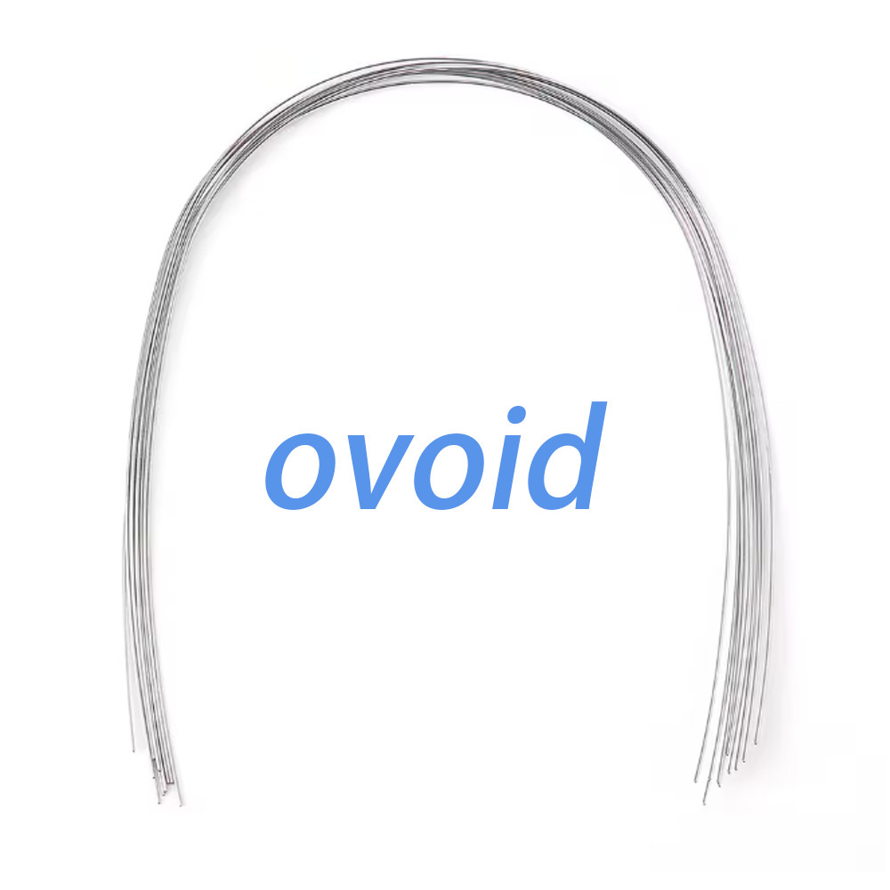Dental Ortho Heat Thermal Activated Niti Rectangular Arch Wire Ovoid Form