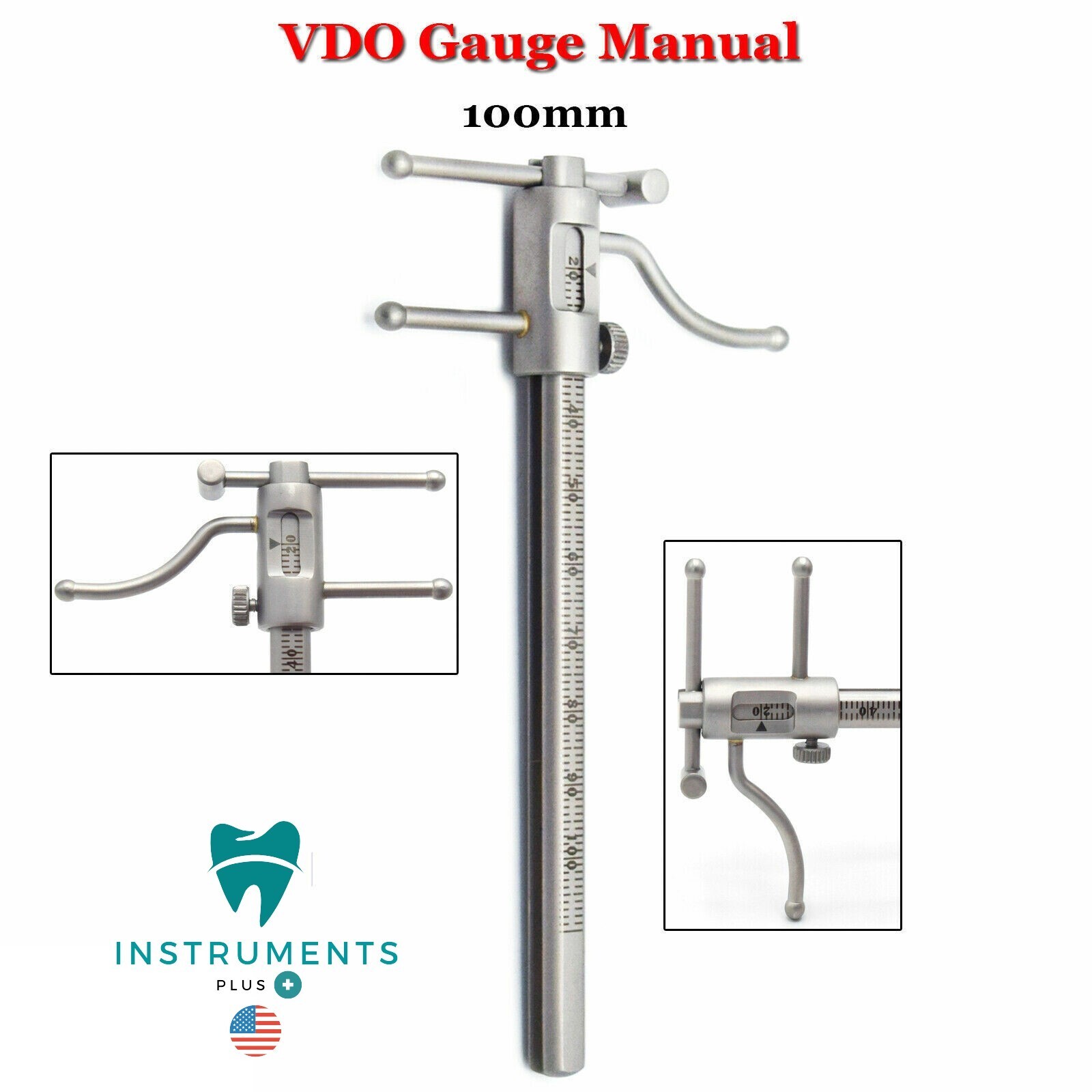 Dental VDO Gauge Premium Grade Venus Apollo Prosthodontics Gauge Ruler HD
