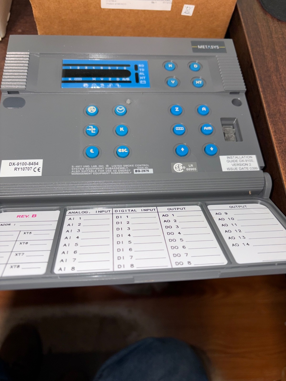NOS JOHNSON CONTROLS DX-9100-8454 METASYS CONTROLLER . B513