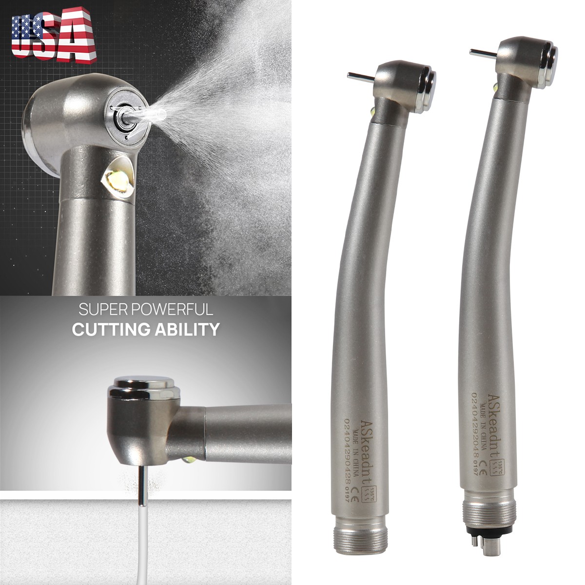 Turbina LED 2/4 orificios con pieza mano de alta velocidad dental NSK Style