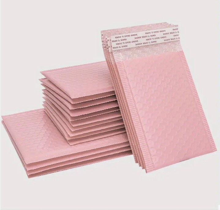 20 PINK POLY BUBBLE MAILERS SHIPPING PADDED BAGS MAILING ENVELOPES SMALL 4×5