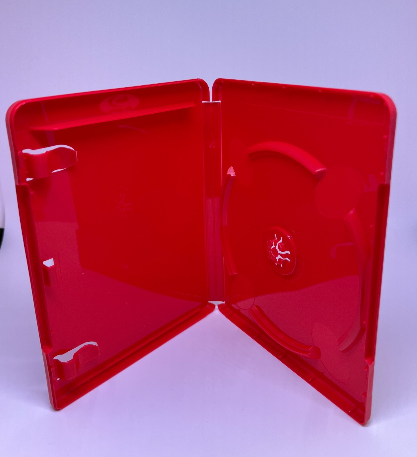 2 NEW HIGH QUALITY 14MM BLU-RAY RED GAME CASE, BLU-RAY LOGO ONLY, BR-RED