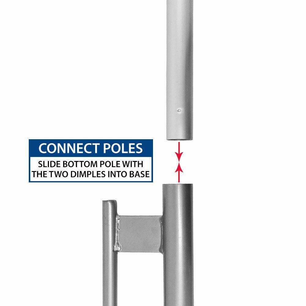 “USA CLASSIC” Advertising Super Flag & Pole Kit United States of America US star