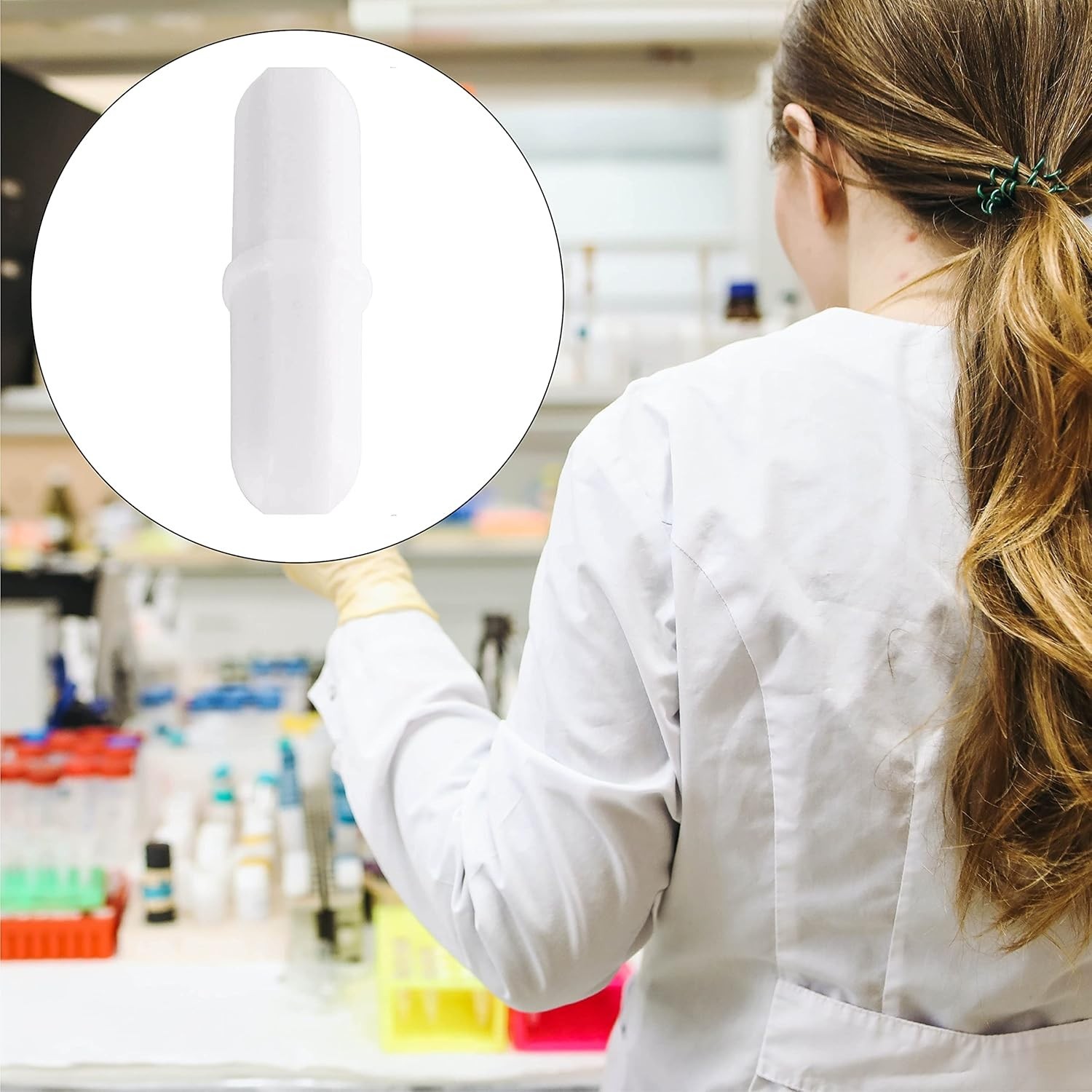 Magnetic Stir Bars10 Pcs PTFE Magnetic Stirrer Mixer Stir Bar 20 Mm/ 0.8 Inch