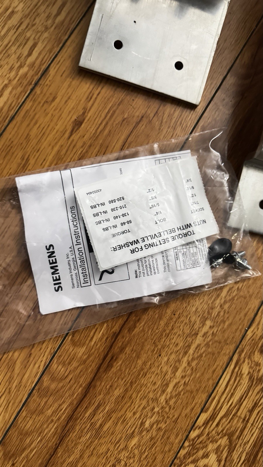 Siemens WPSK600 Uni-PAK Metering System NEMA Stud Kit 600A AC for WEP Series