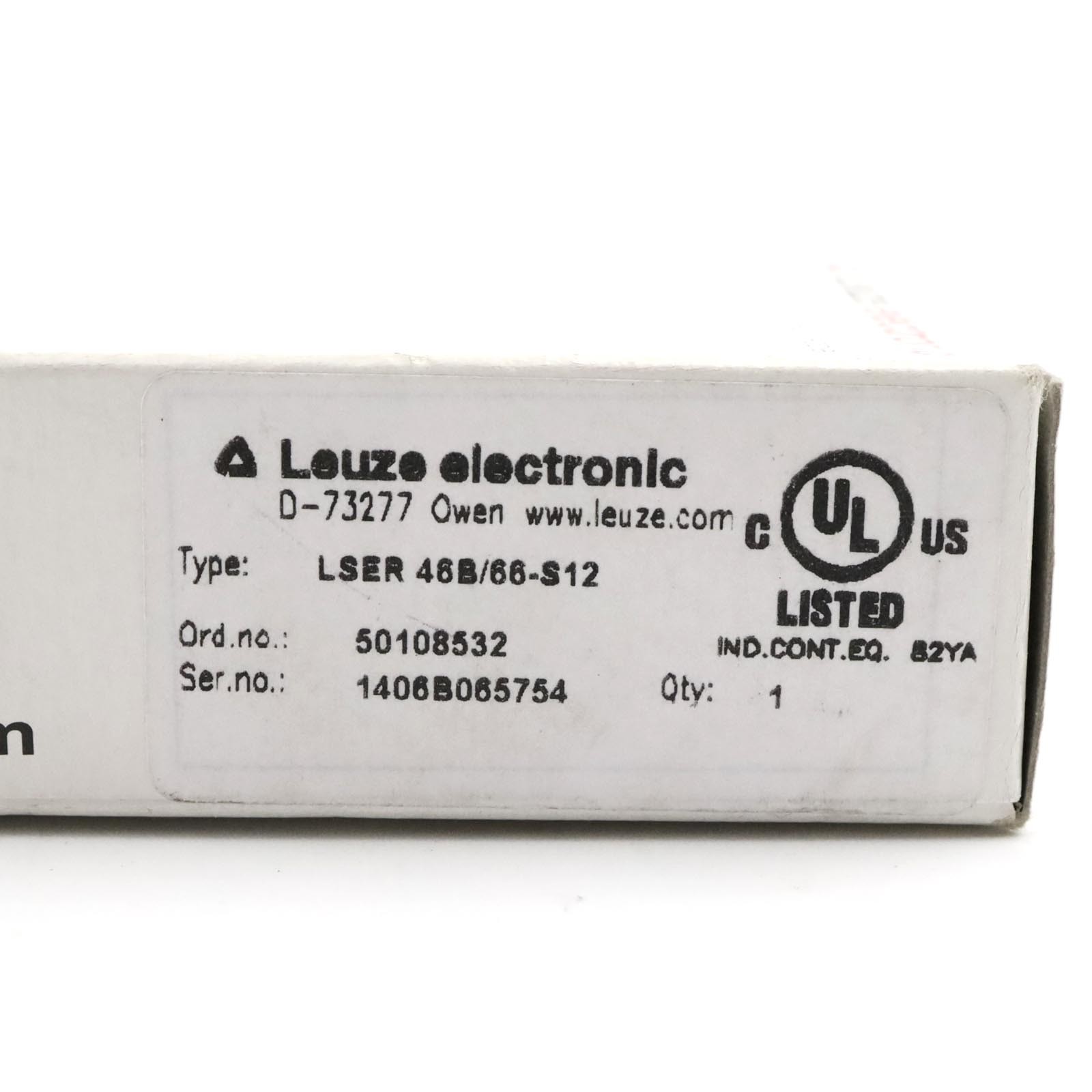 Leuze retro-reflective sensor LSER 46B/66-S12 50108532 original packaging