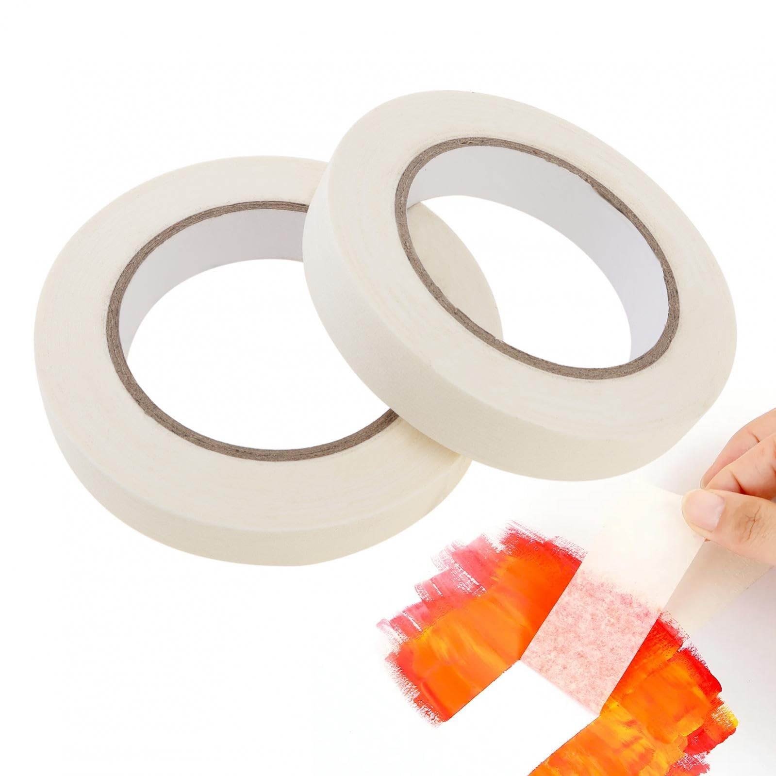 2 Packs White 2 inch x 54 yds Artist Tape for Watercolor Paper, Low Tack Mask…