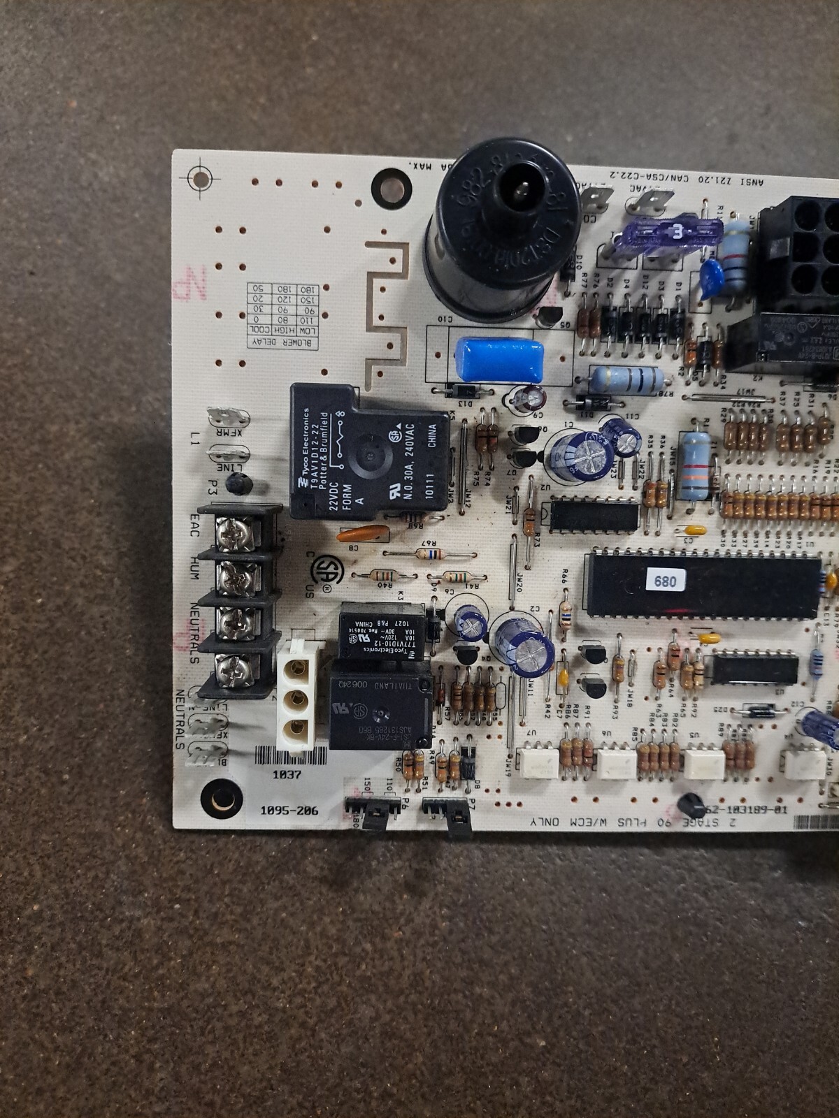 Rheem Ruud Weather King 62-103189-01 Furnace Control Circuit Board 1095-206