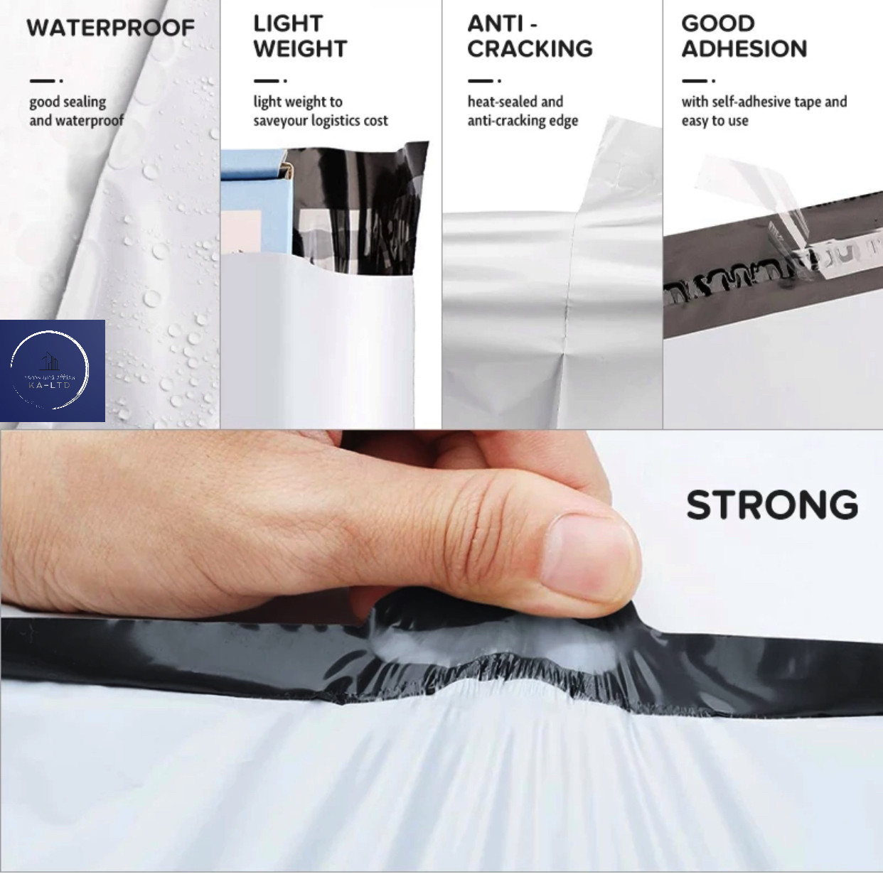 Poly Mailers Plastic Shipping Envelopes Self Sealing 2.5 MIL Premium Quality