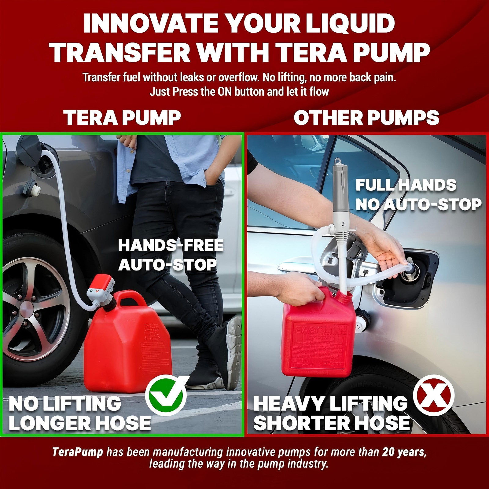2.4 GPM Battery Powered Electric Fuel Transfer Pump For Gas Oil Water Liquid