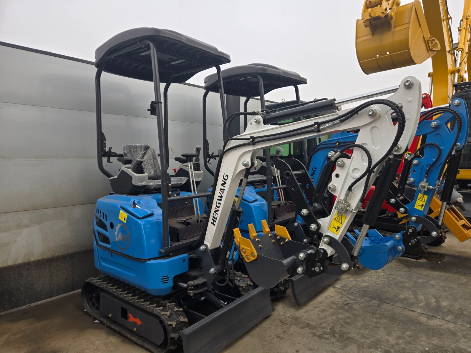 Mini Excavator with Side Swing, Pilot Controls, Hydraulic Thumb & Quick Coupler