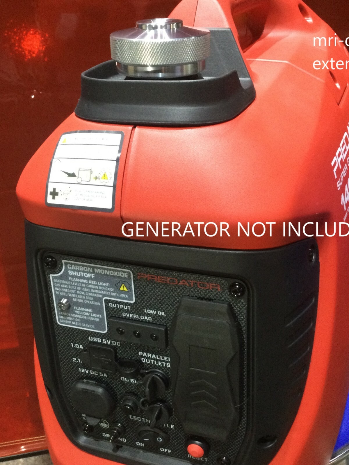 PREADTOR 1400 WATT GENERATOR EXTENDED RUN FUEL CAP