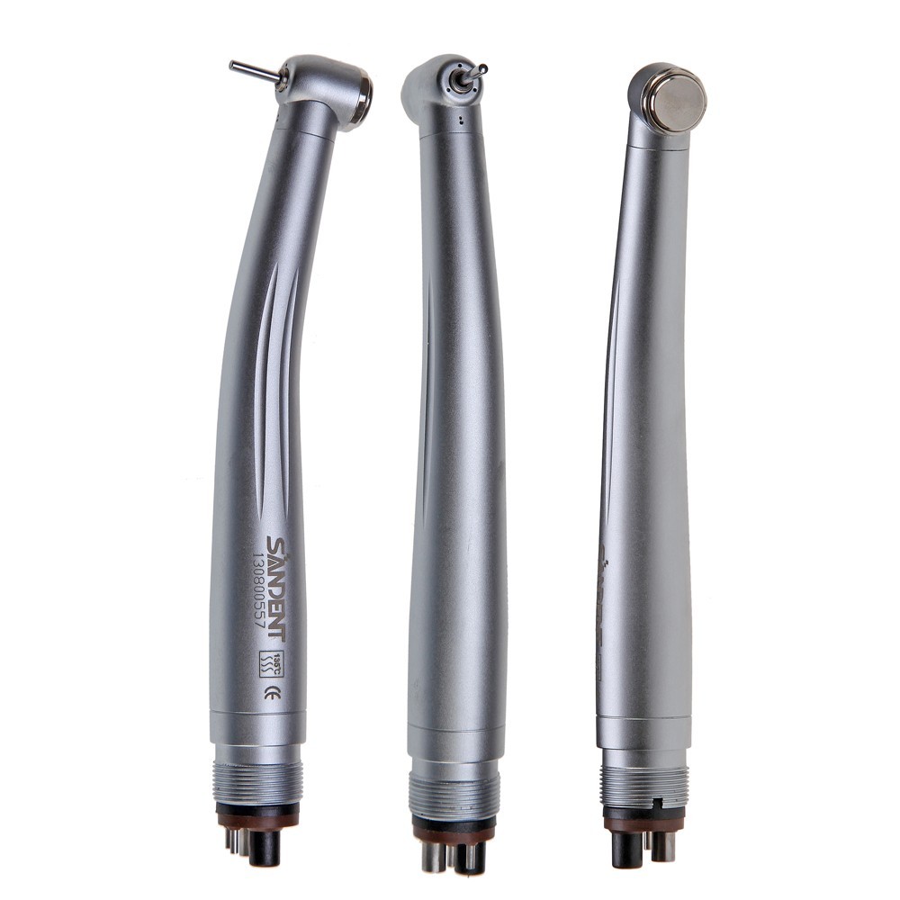 10 SANDENT NSK Style Dental High Speed Handpiece Push Button Standard Head 4Hole