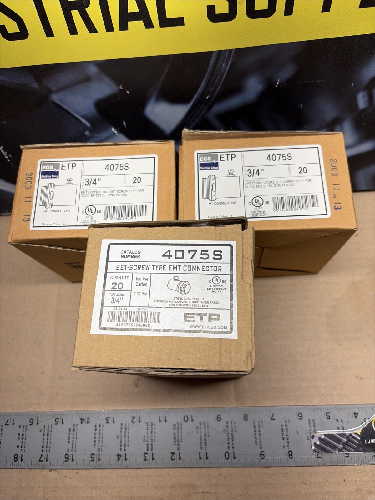 NEW! [Qty-60!] EGS 4075S 3/4” ETP Set-Screw EMT Couplings _FAST SHIPPING!