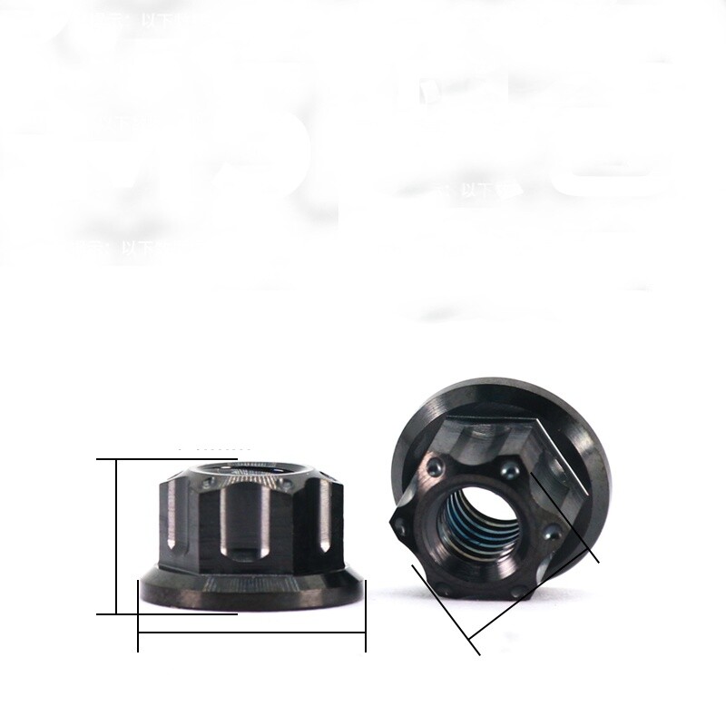 M5 M6 M8 M10 M12 Titanium Flange Fancy Nuts Rear Axle Modification Locking Nut