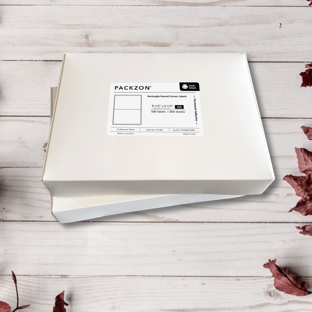 Shipping Labels Half Sheet 8.5×5.5 Round Corner for Laser & Inkjet Printers 1000