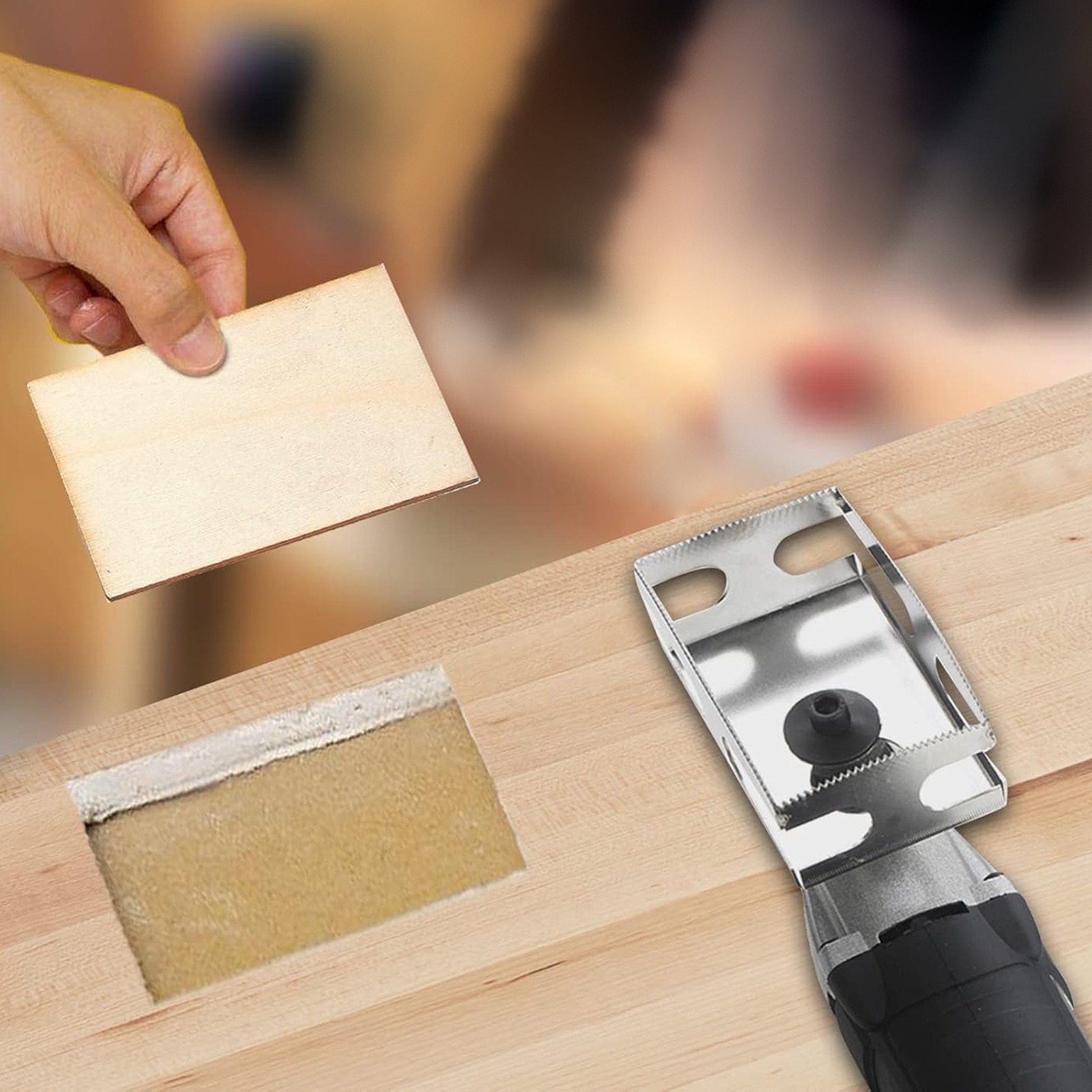 2x Square/Rectangle Slot for Oscillating Multi-Tool Cut-in Single Gang Wall Box