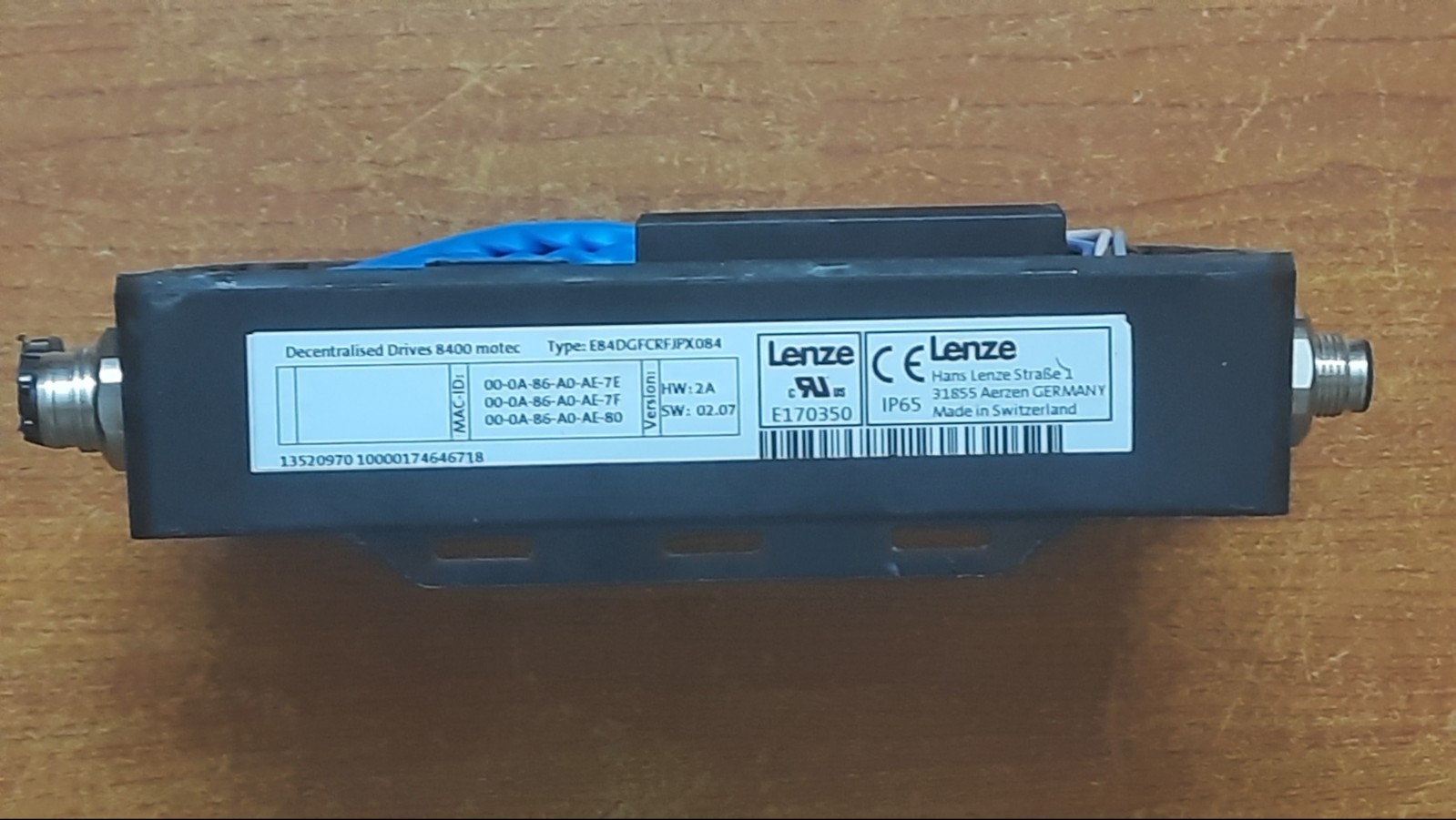 Lenze 8400 Motec PROFINET I/O module – Type: E84DGFCRFJPX084 – Used & Tested.