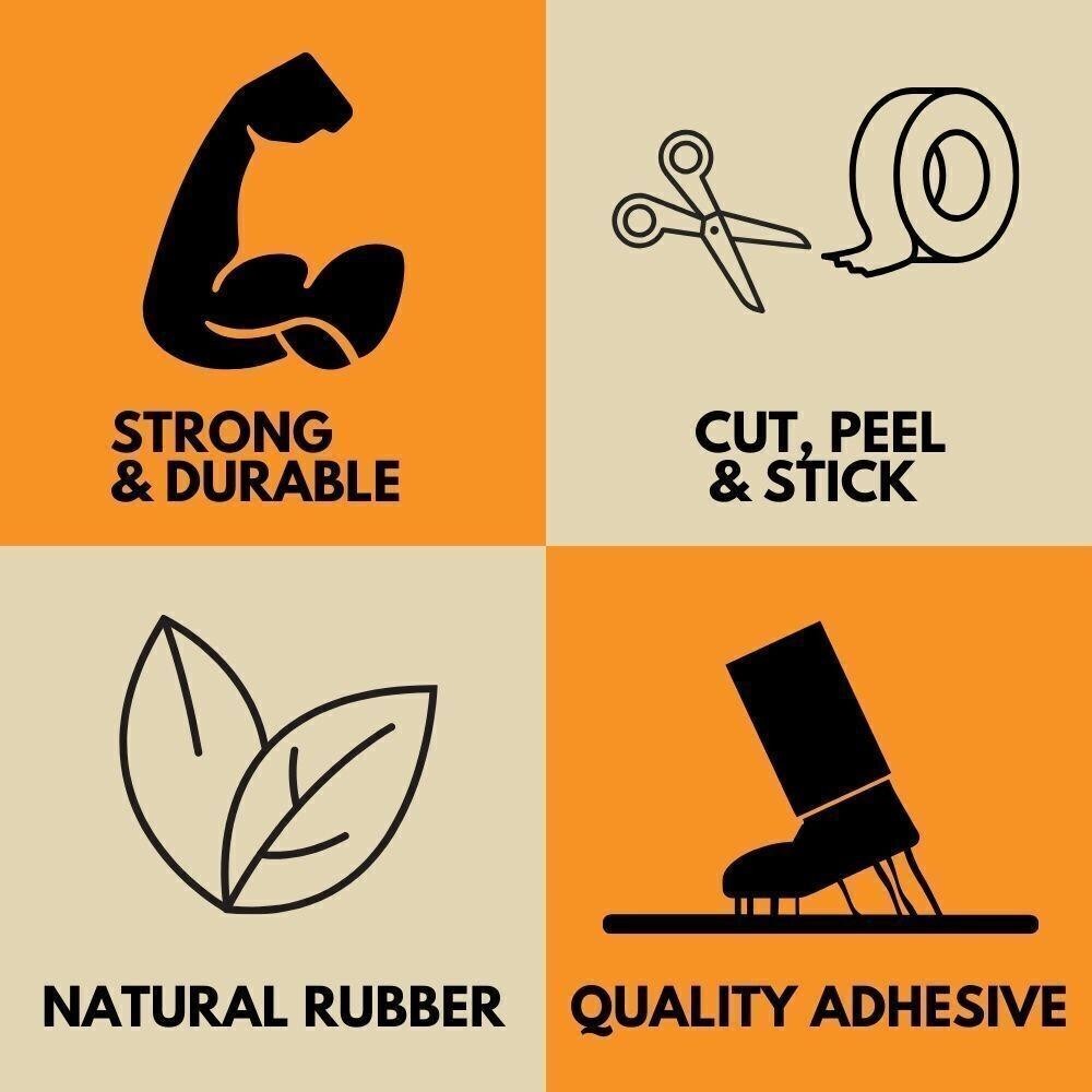 24 Rls Clear Natural Rubber Carton Sealing Packaging Tape 1.75 Mil, 3″x110 Yds