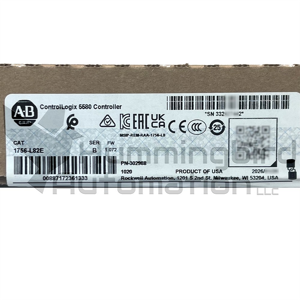 2023-2024 Allen Bradley 1756-L82E /B ControlLogix PLC Surplus SEALED *US SELLER*