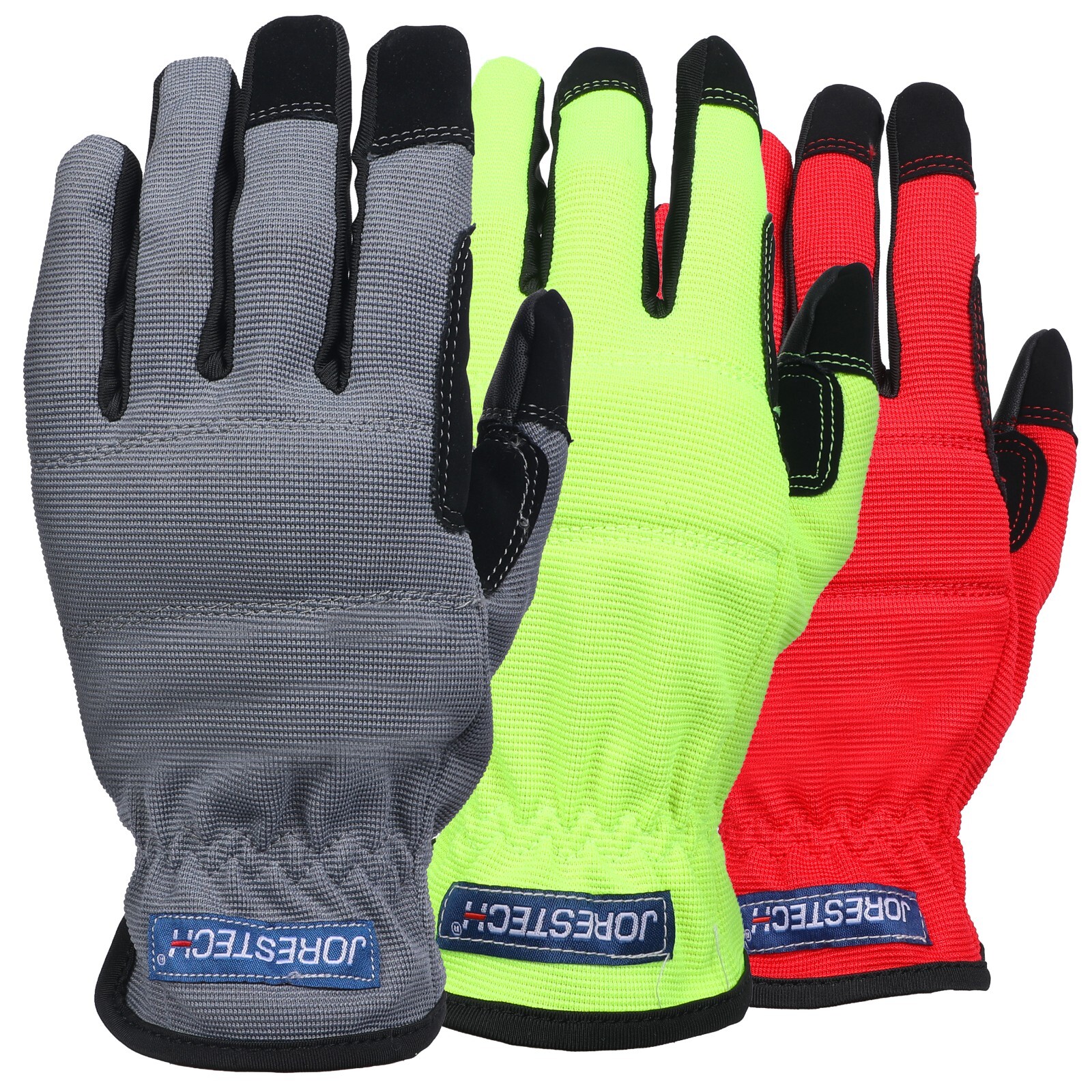 All Purpose Utility Work Gloves High Performance Mechanics Gloves, 3 Pair NEW