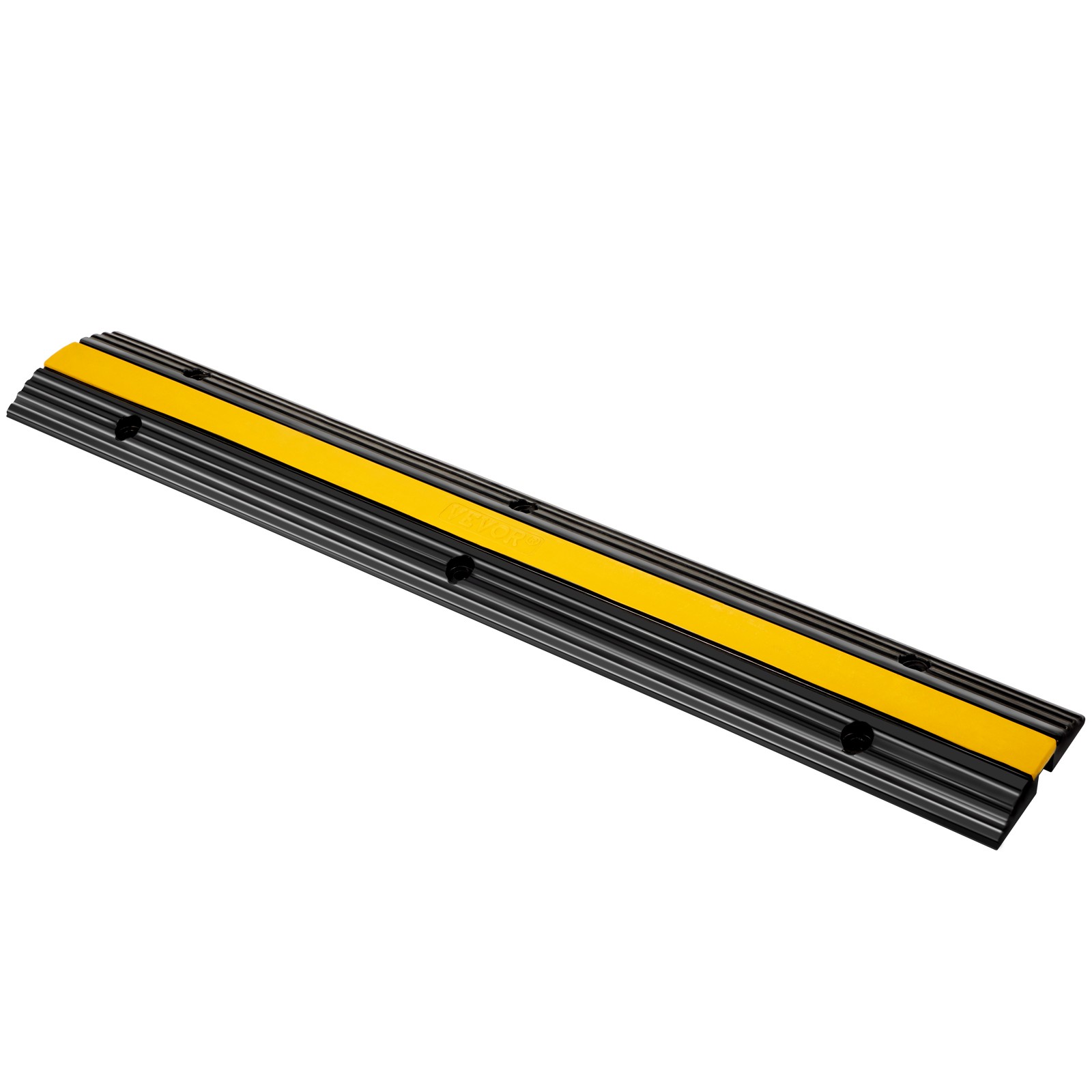 VEVOR 4PCS 1 Channel Speed Bumps Wire Hose 22000lbs Cable Protector Ramp