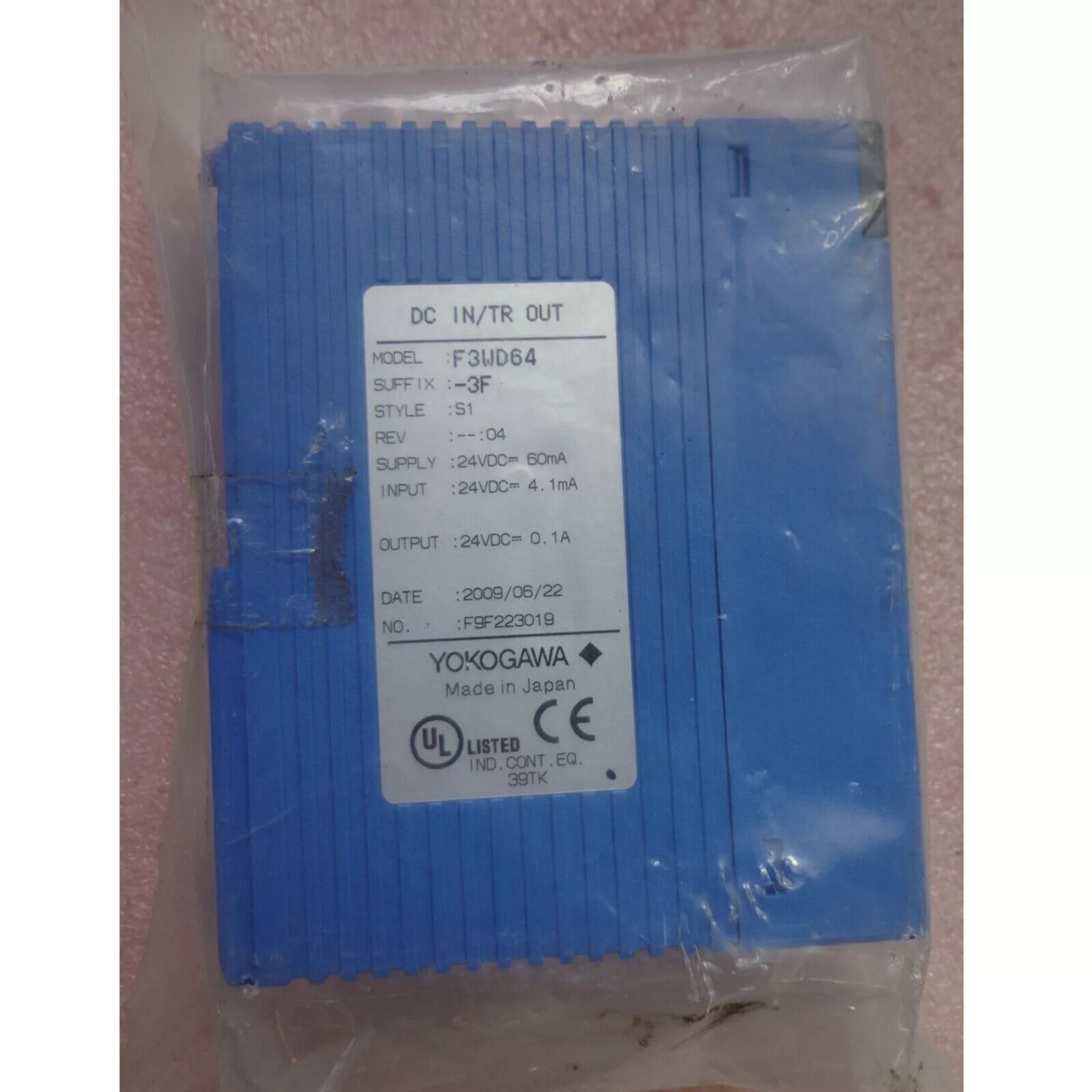 YOKOGAWA F3WD64-3F PLC Module F3WD643F Fast Delivery 60 Days Return Warranty #g