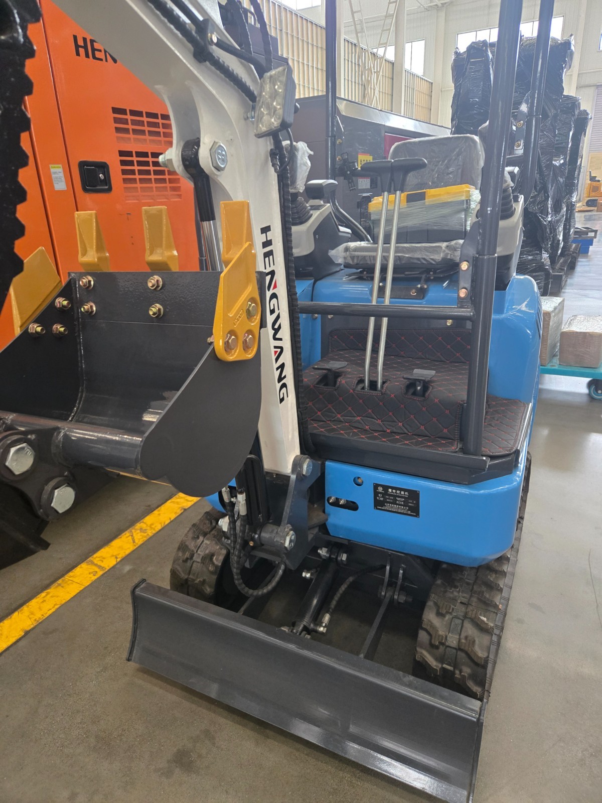 Mini Excavator with Side Swing, Pilot Controls, Hydraulic Thumb & Quick Coupler
