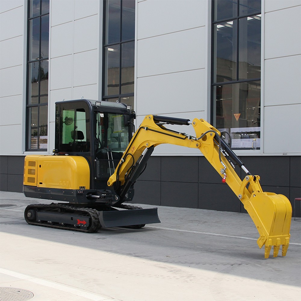 3.5 Ton Mini Excavator Kubota V1505 Cab AC Boom Swing Hydraulic Pilot EPA 25HP