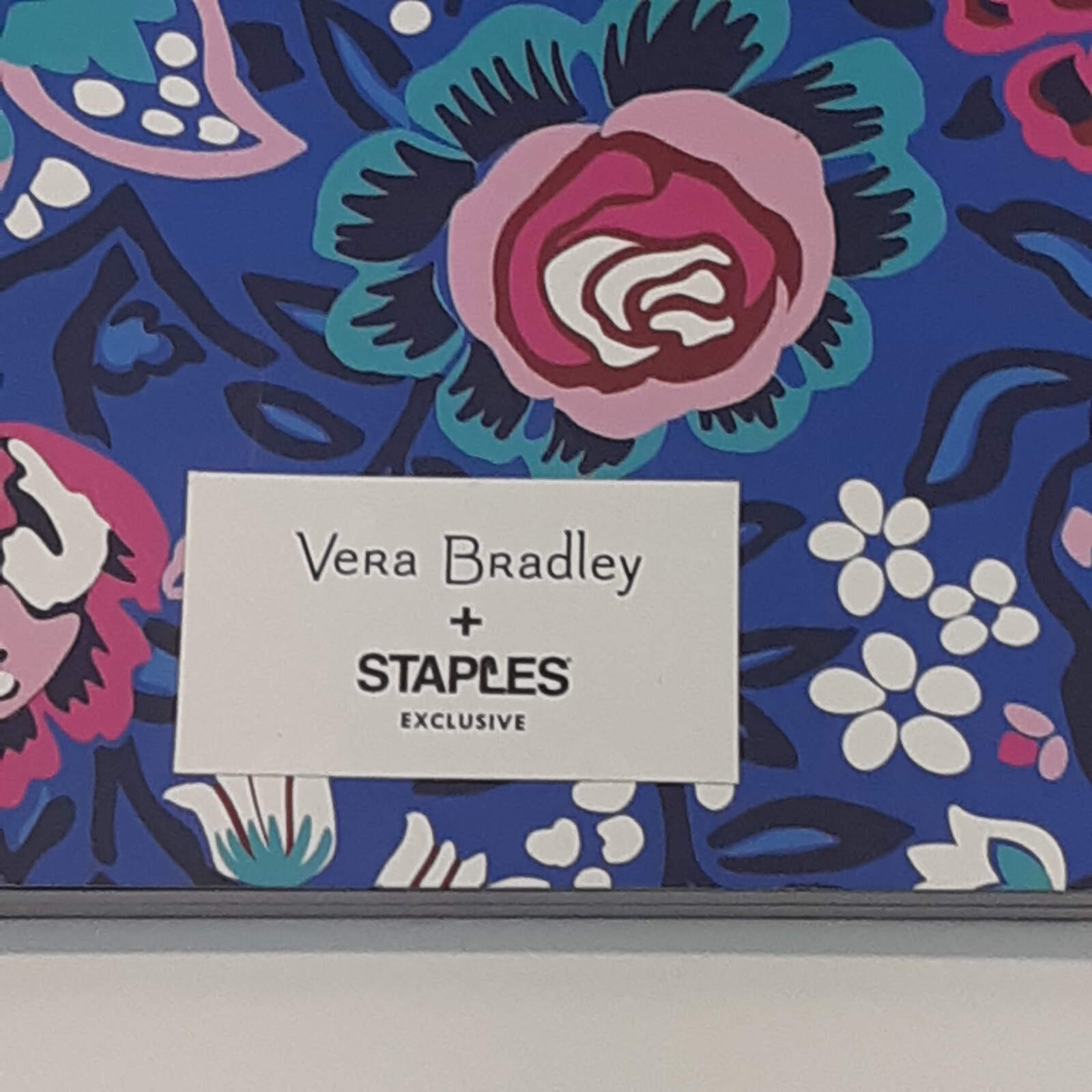 Vera Bradley Desk Accessories Set Bloom Berry Notebook Dry Erase Board Cup