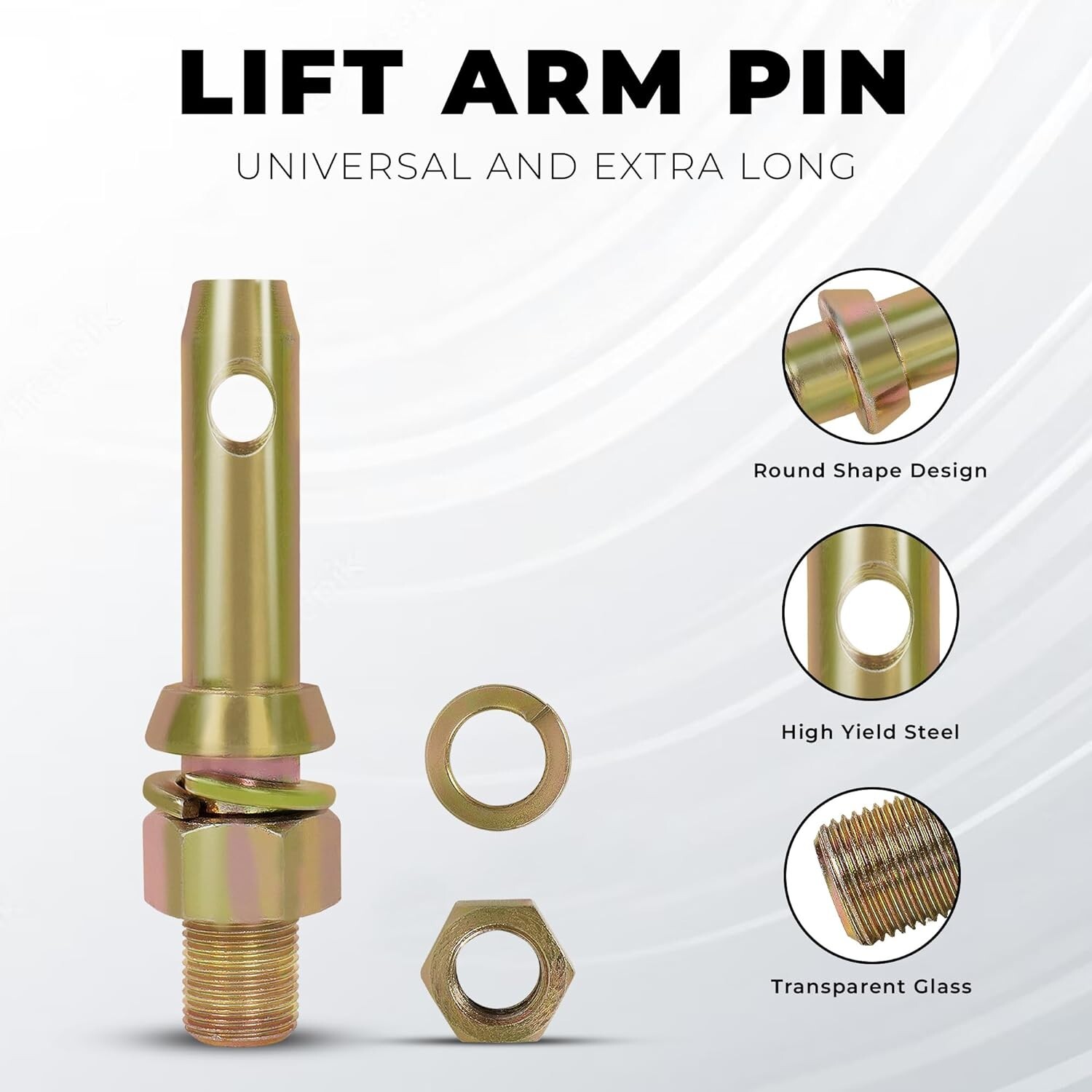 5-1/2″ Cat 1 Hitch Pins | Heavy-Duty Forged 3-Pack for Tractors