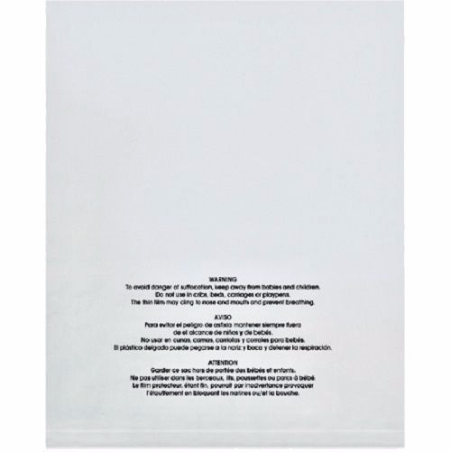 1-4,000 12×15″ Suffocation Warning Self Sealing Resealable Clear Poly Bags