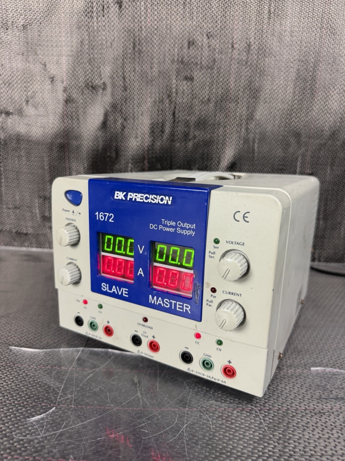 B&K Precision 1672 Triple Output DC Power Supply w/ Power Cable *Ships Fast*