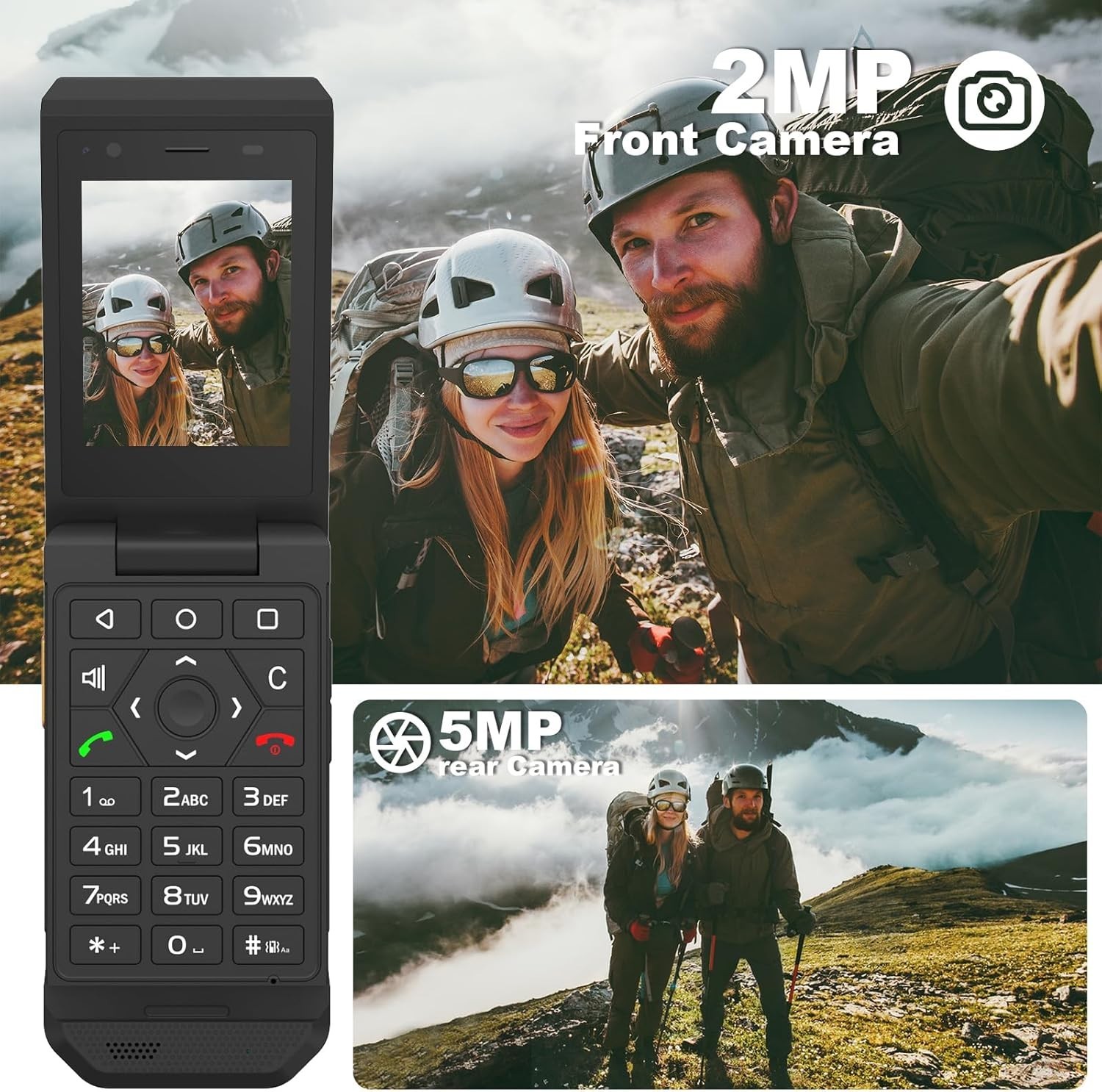 Unifone CAT S22 Rugged Android 11 IP68 GSM 4G LTE Smart Flip Phone Unlocked