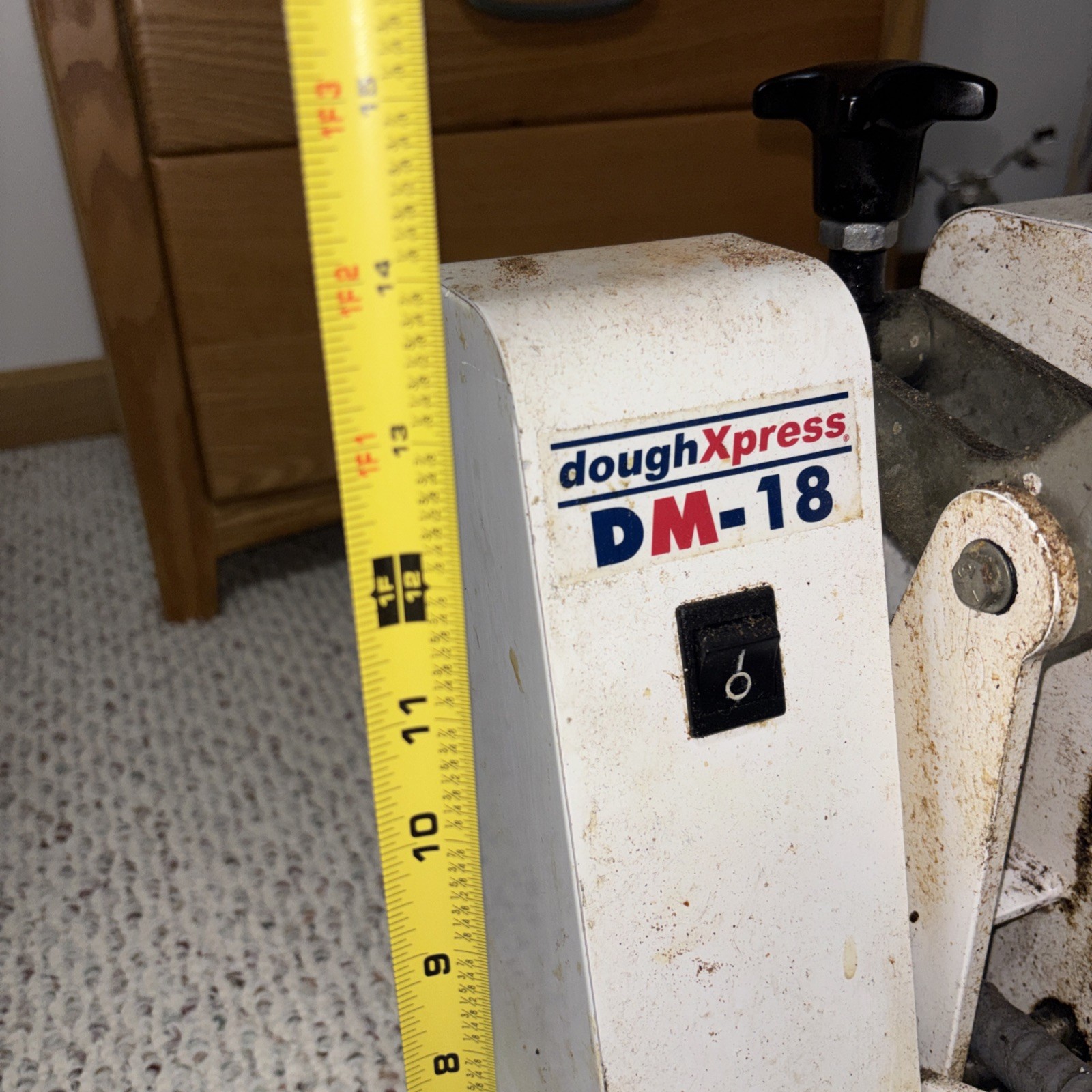 DoughXpress DM-18 120V Manual Pizza Dough Press digital display-TESTED & Works!