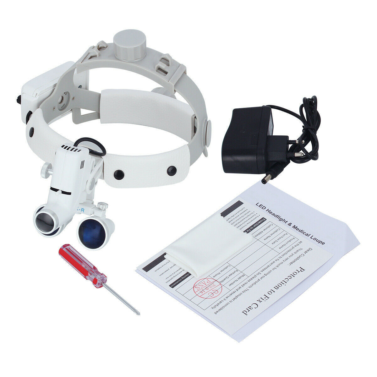Dental Medical Surgical Binocular Glass Magnifier Loupes Binocular LED Light