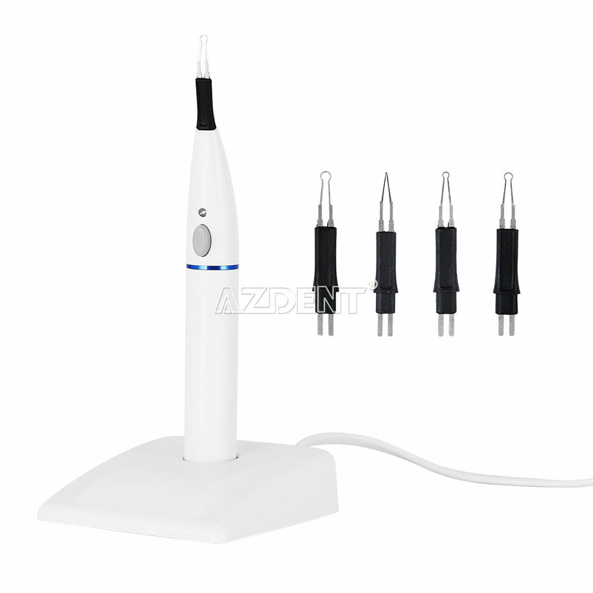 AZDENT Dental Endo Cordless Gutta Percha Tooth Gum Cutter + 4 Pcs Heat Tips