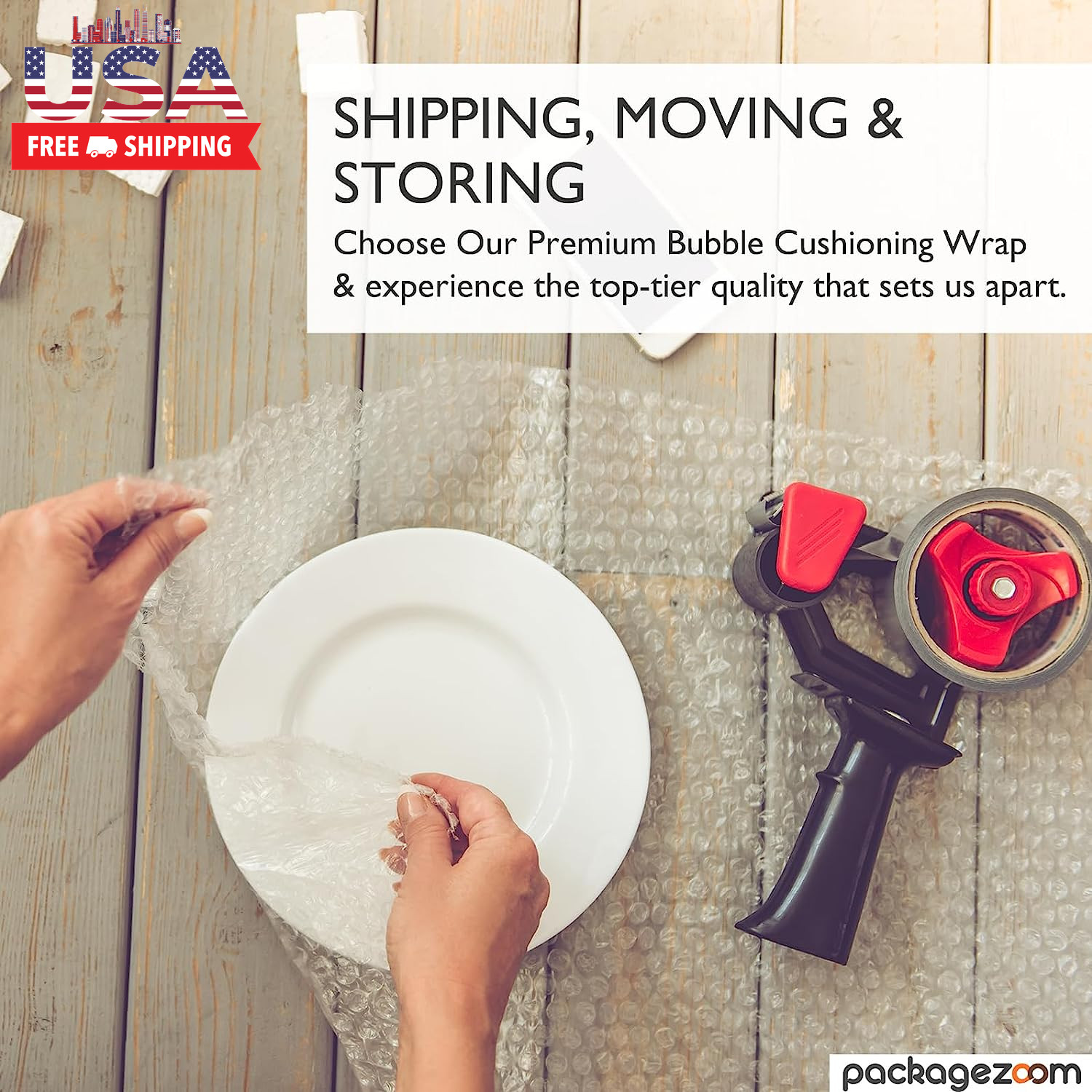 12 Inch X 20 Ft Bubble Cushioning Wrap, Perforated Every 12″ Protective Packing